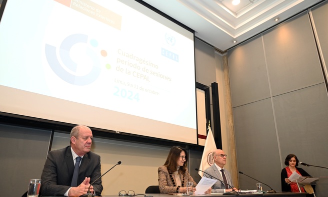 Cancillería informó detalles del 40° Período de Sesiones de la CEPAL a miembros del Cuerpo Diplomático acreditado en el Perú