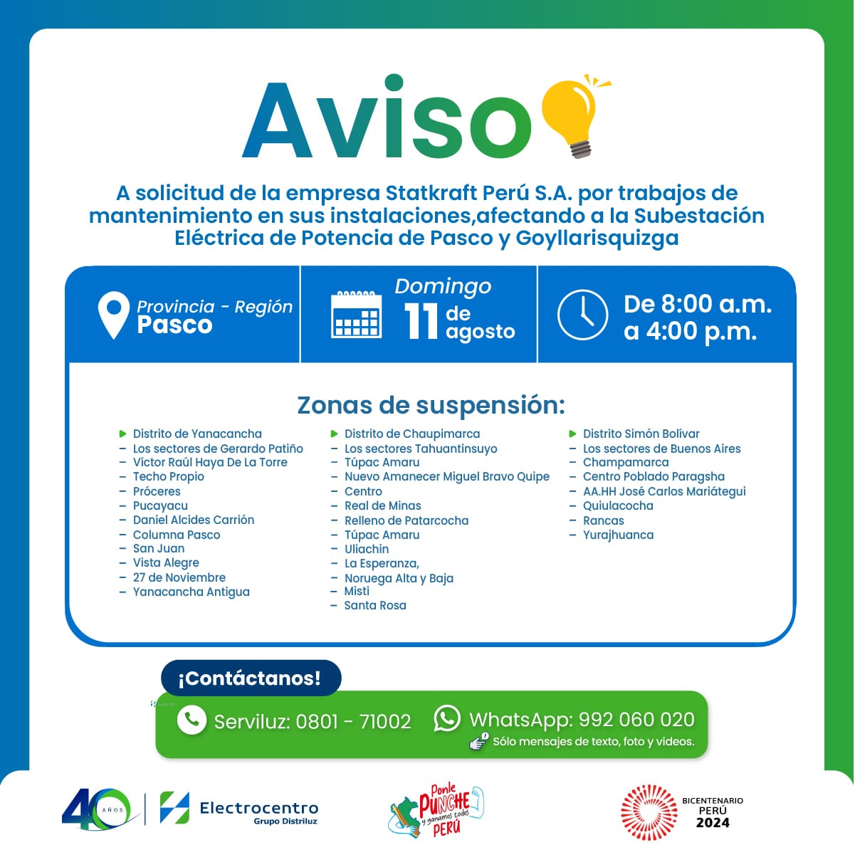 COMUNICADO