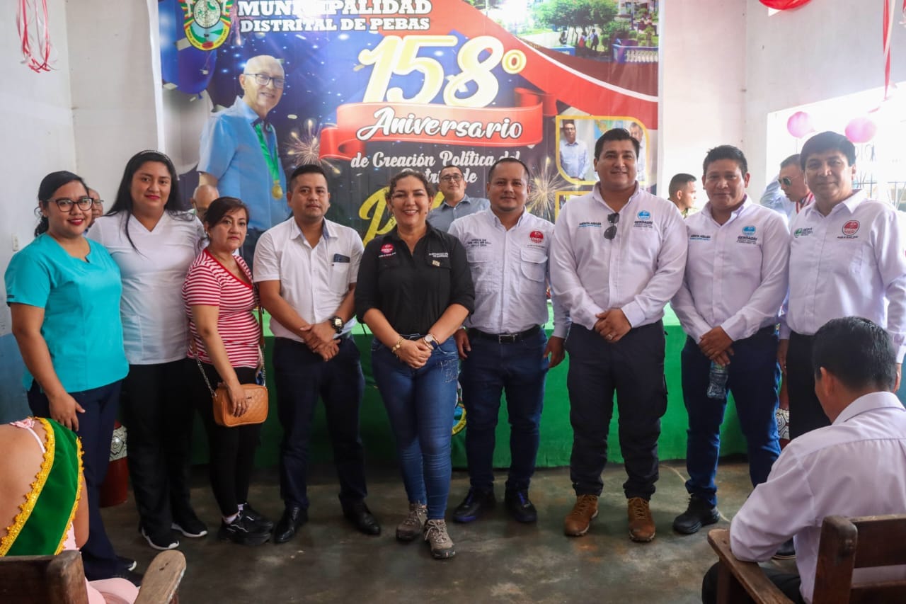 Vicegobernadora Regional presente en aniversario de Pebas.