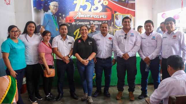 Vicegobernadora Regional presente en aniversario de Pebas.