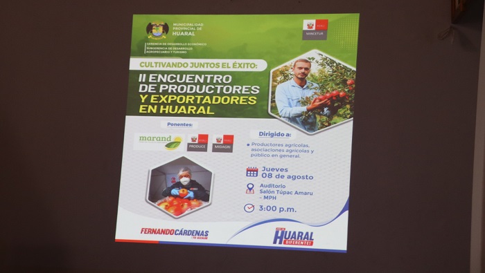 II Encuentro de Productores y Exportadores en Huaral "Cultivando Juntos el Éxito"