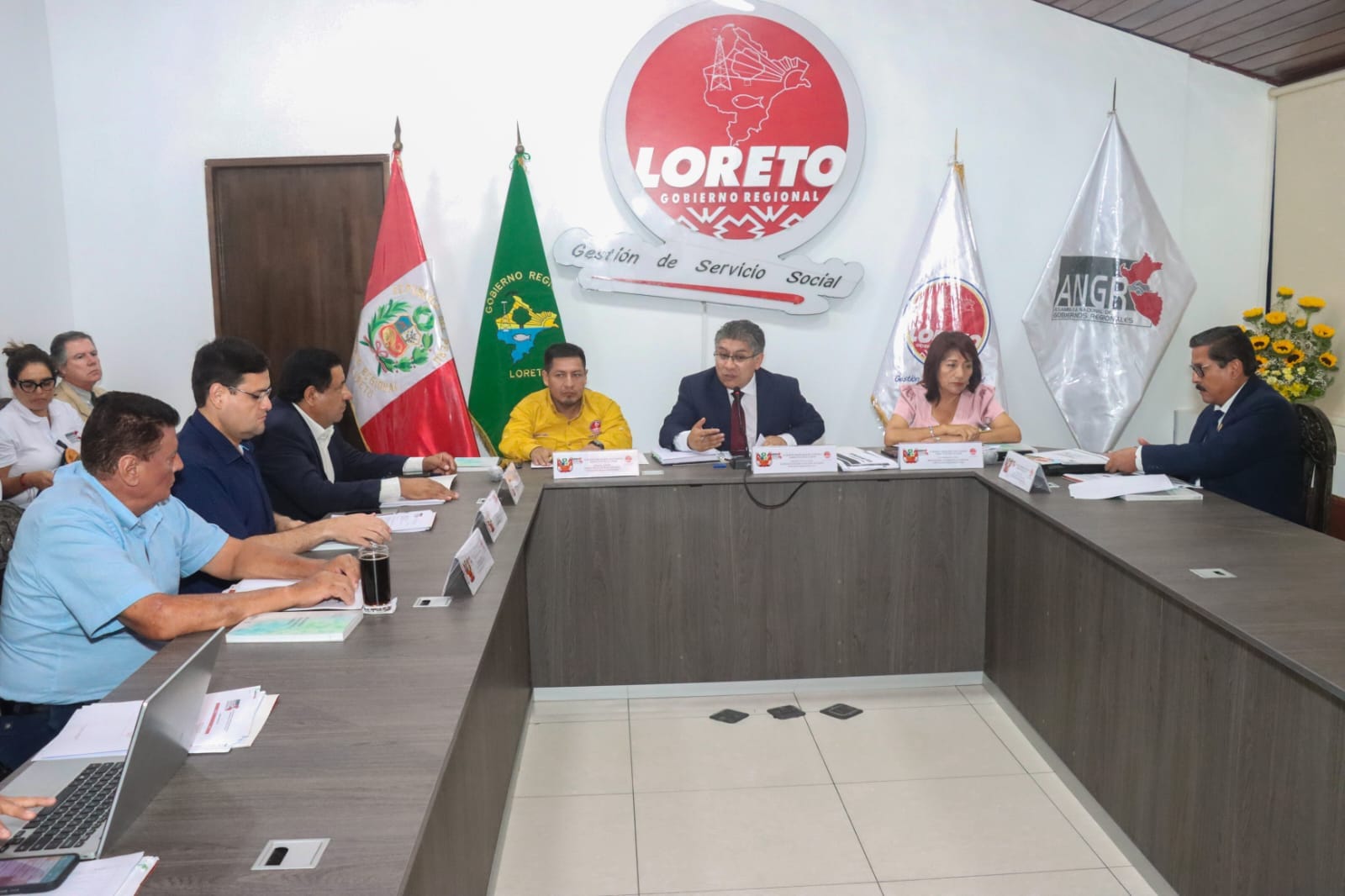 Gobernador Regional de Loreto participa en II sesión ordinaria de Consejo Directivo de la ANGR.