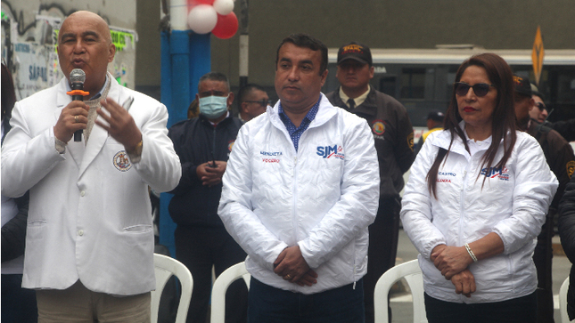SJM: inauguración de pista San Antonio de Padua -mejora en acceso a servicio de emergencia HMA-