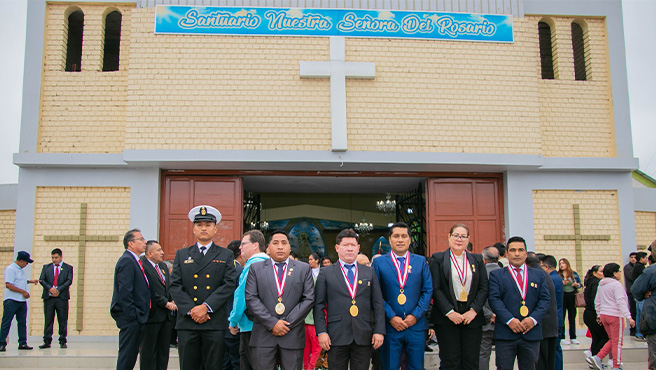 Municipalidad Provincial de Huarmey, llevó a cabo la Misa Te Deum por los 203 años de la Independencia del Perú.