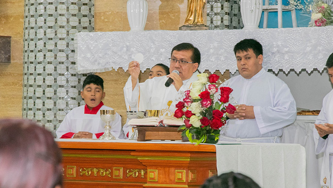 Municipalidad Provincial de Huarmey, llevó a cabo la Misa Te Deum por los 203 años de la Independencia del Perú.