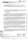 Vista preliminar de documento Resolución de Oficina de Administración N° 000186-2024-OA