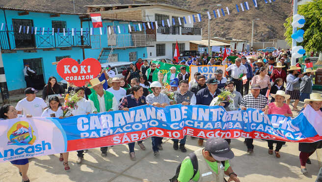 Director Regional de Transportes y Comunicaciones participa de caravana de integración vial qué unirá a Pariacoto - Cochabamba - Carhuaz
