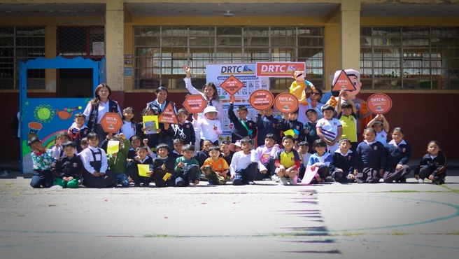 DRTC continúa desarrollando actividades para impulsar la seguridad vial en los colegios de Ancash