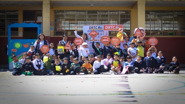 DRTC continúa desarrollando actividades para impulsar la seguridad vial en los colegios de Ancash