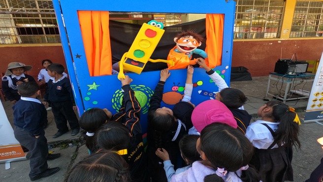 DRTC continúa desarrollando actividades para impulsar la seguridad vial en los colegios de Ancash