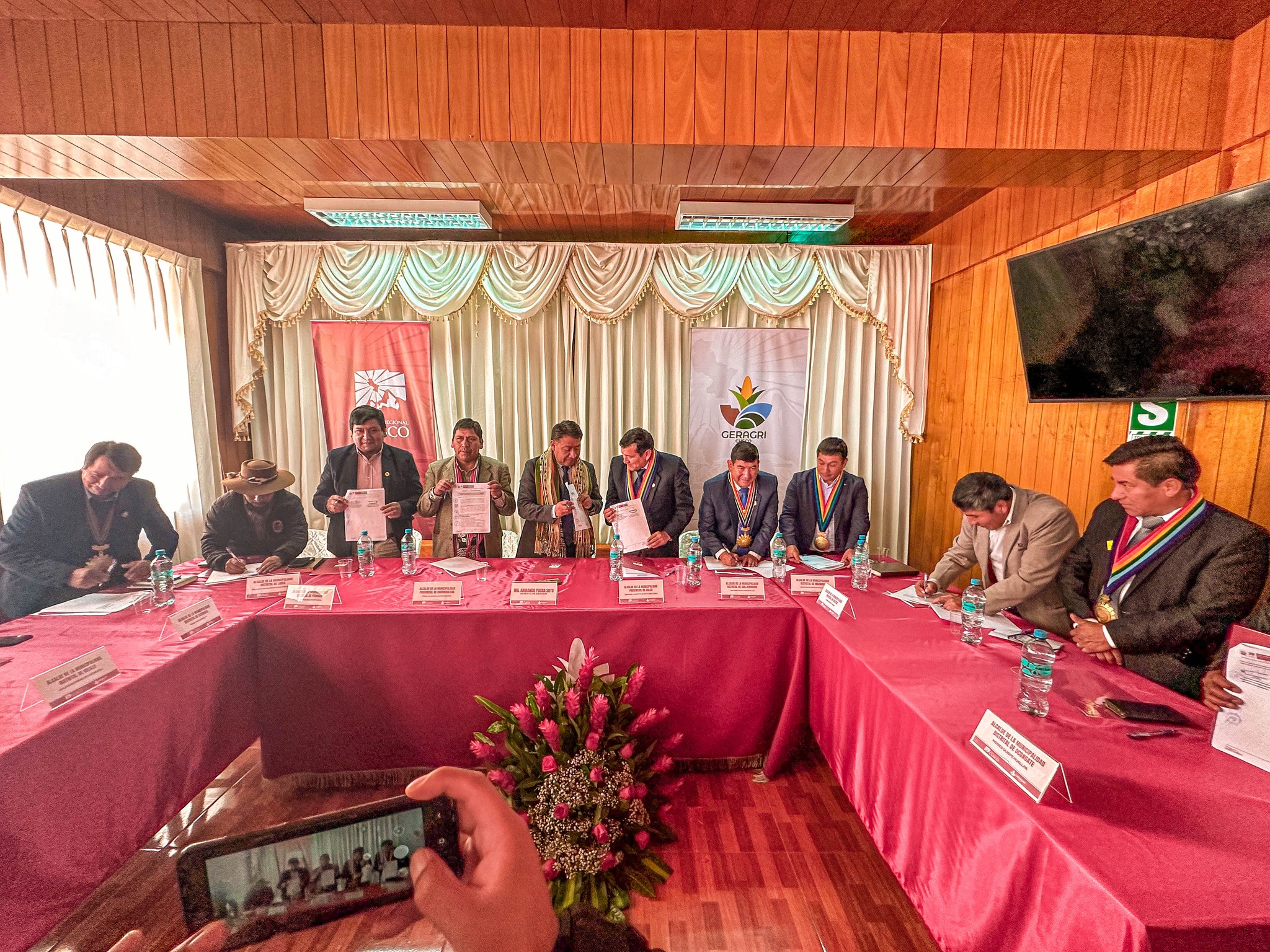 CONVENIO CON GERAGRI CUSCO PARA EL PROGRAMA DE TECNIFICACIÓN DE RIEGO PARCELARIO