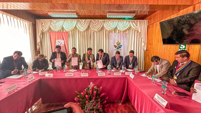 CONVENIO CON GERAGRI CUSCO PARA EL PROGRAMA DE TECNIFICACIÓN DE RIEGO PARCELARIO