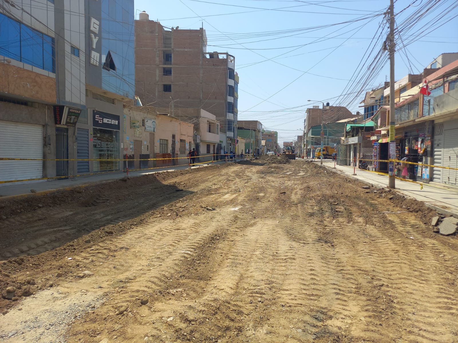 TRABAJOS DE  REPARACIÓN DE LA AV. SÁENZ PEÑA (NIVELACIÓN)