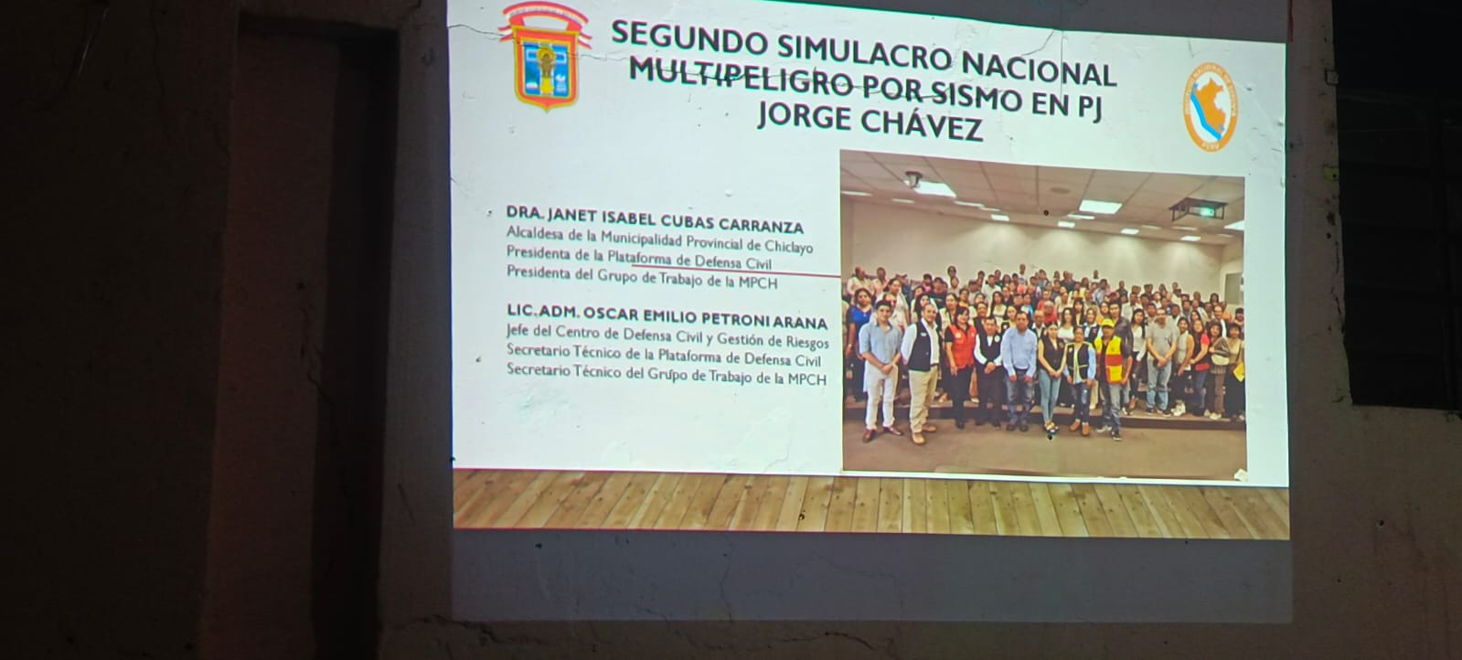 CAPACITACIÓN SIMULACRO MULTIPELIGRO DE SISMO
