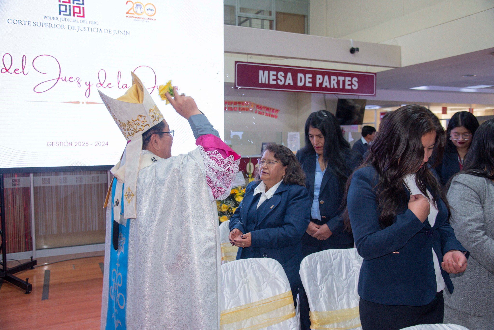 Familia judicial participó en misa de acción de gracias