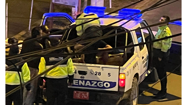 Serenazgo de Huarmey interviene a a extranjero con arma blanca
