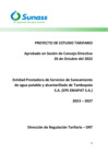 Vista preliminar de documento Proyecto de estudio tarifario de EPS EMAPAT S. A.  2023 – 2027. 