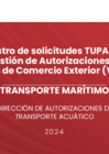 Vista preliminar de documento TRANSPORTE MARÍTIMO _ Registro de solicitudes TUPA en el Componente Gestión de Autorizaciones 
