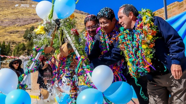 Con gran entusiasmo se inauguran 7 obras de infraestructura urbana con una inversion de más de 2 millones y medio de soles