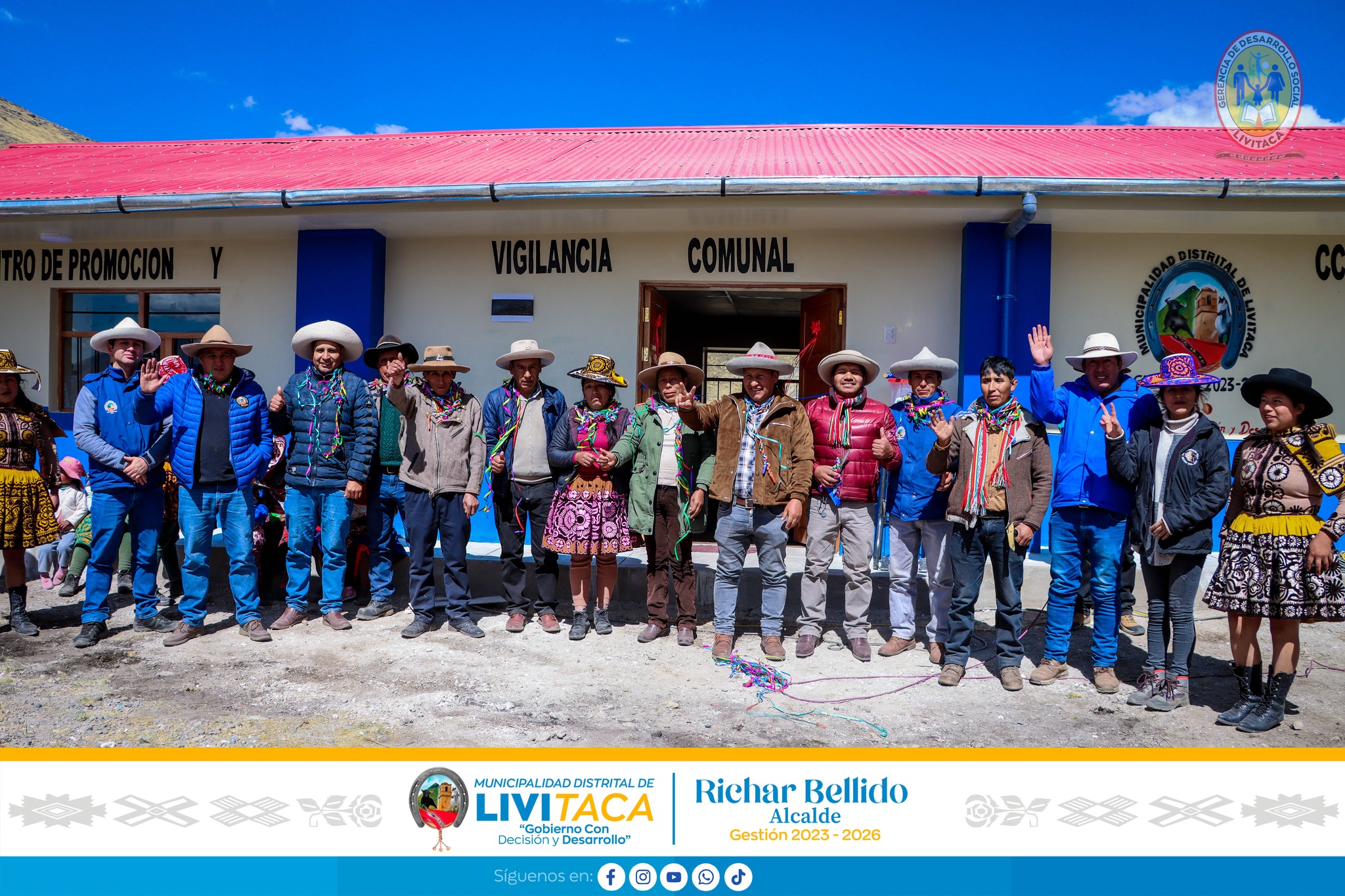 Inauguración del local CPVC en Ccollana alta para el servicio de los beneficiarios.