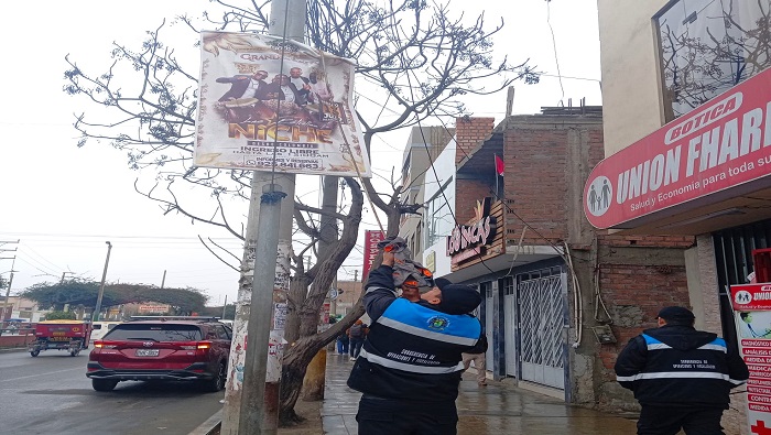 Gerencia de fiscalizaci贸n y control realiza operativo contra la contaminaci贸n visual en Huaral