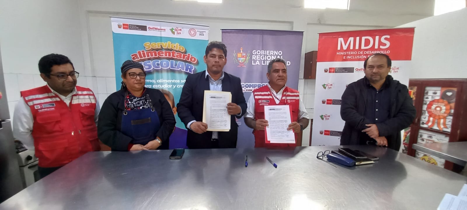 Gore La Libertad y Qali Warma firman convenio para fortalecer alimentación de escolares