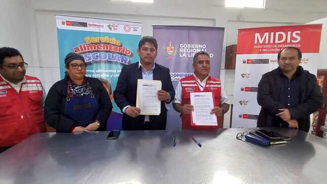 Gore La Libertad y Qali Warma firman convenio para fortalecer alimentación de escolares