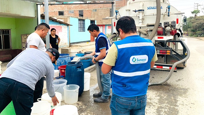 restricción del agua potable