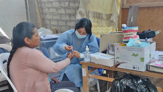 Proyecto municipal de salud llego hasta el C.P Huamba Baja.