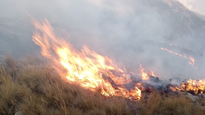 incendio forestal huascaran