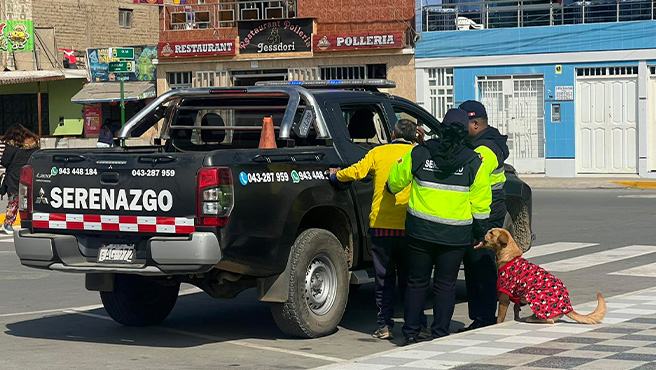 El personal de Serenazgo de la Municipalidad Provincial de Huarmey ayudó de manera oportuna a un adulto mayor.