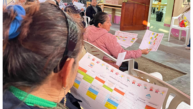 Continua los trabajos en favor de los adultos mayores de la provincia de Huarmey.