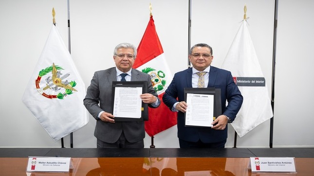 Mindef y Mininter unirán capacidades para reforzar la lucha contra el tráfico ilícito de drogas