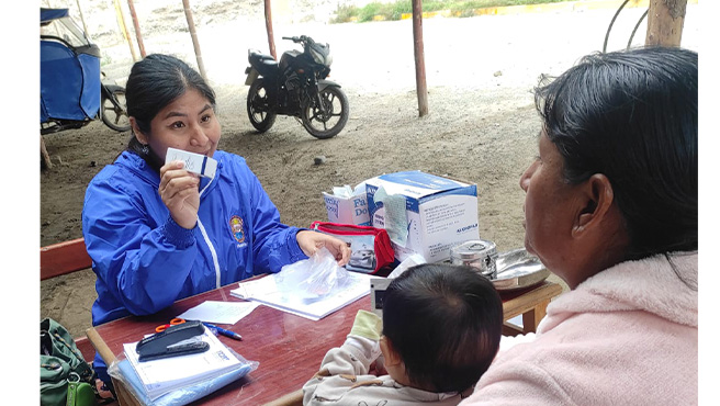 Proyecto Municipal de Salud llego hasta el centro poblado de CONGON.