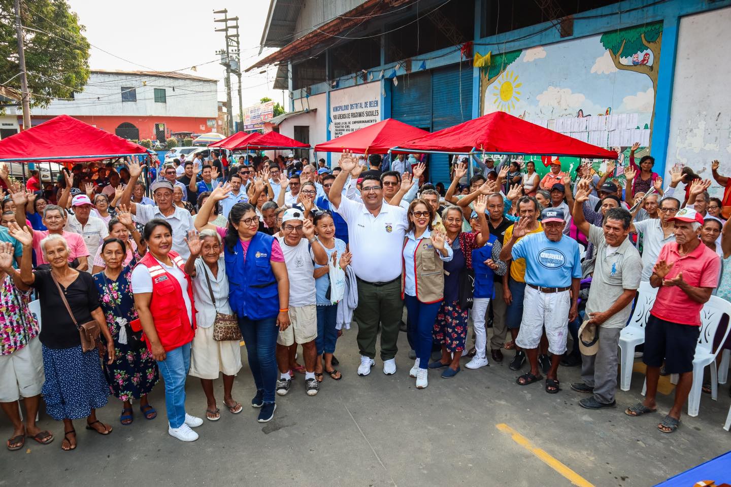 Alcalde de la Municipalidad Distrital de Bel茅n, Cesar M. Vidaurre Floridas, particip贸 de la Segunda Feria Gastron贸mica de Saberes Productivo