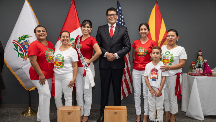 Consulado General del Perú en Phoenix celebra fiestas patrias con actos oficiales y culturales
