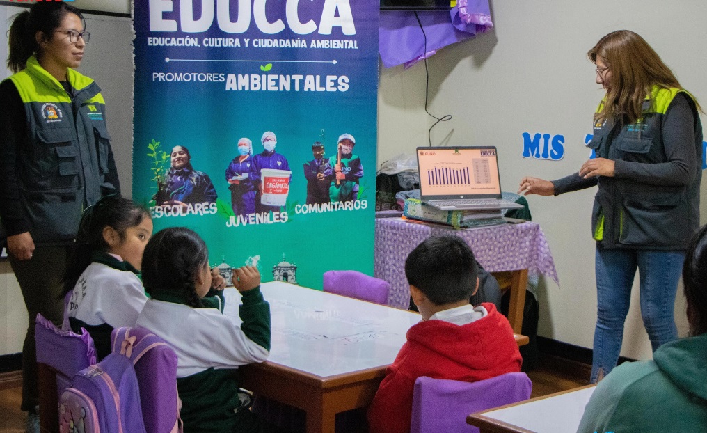 ¡Fortaleciendo una adecuada educación ambiental! Gerencia de Residuos Sólidos realiza visita a la I.E.I. Manuel Núñez Butrón
