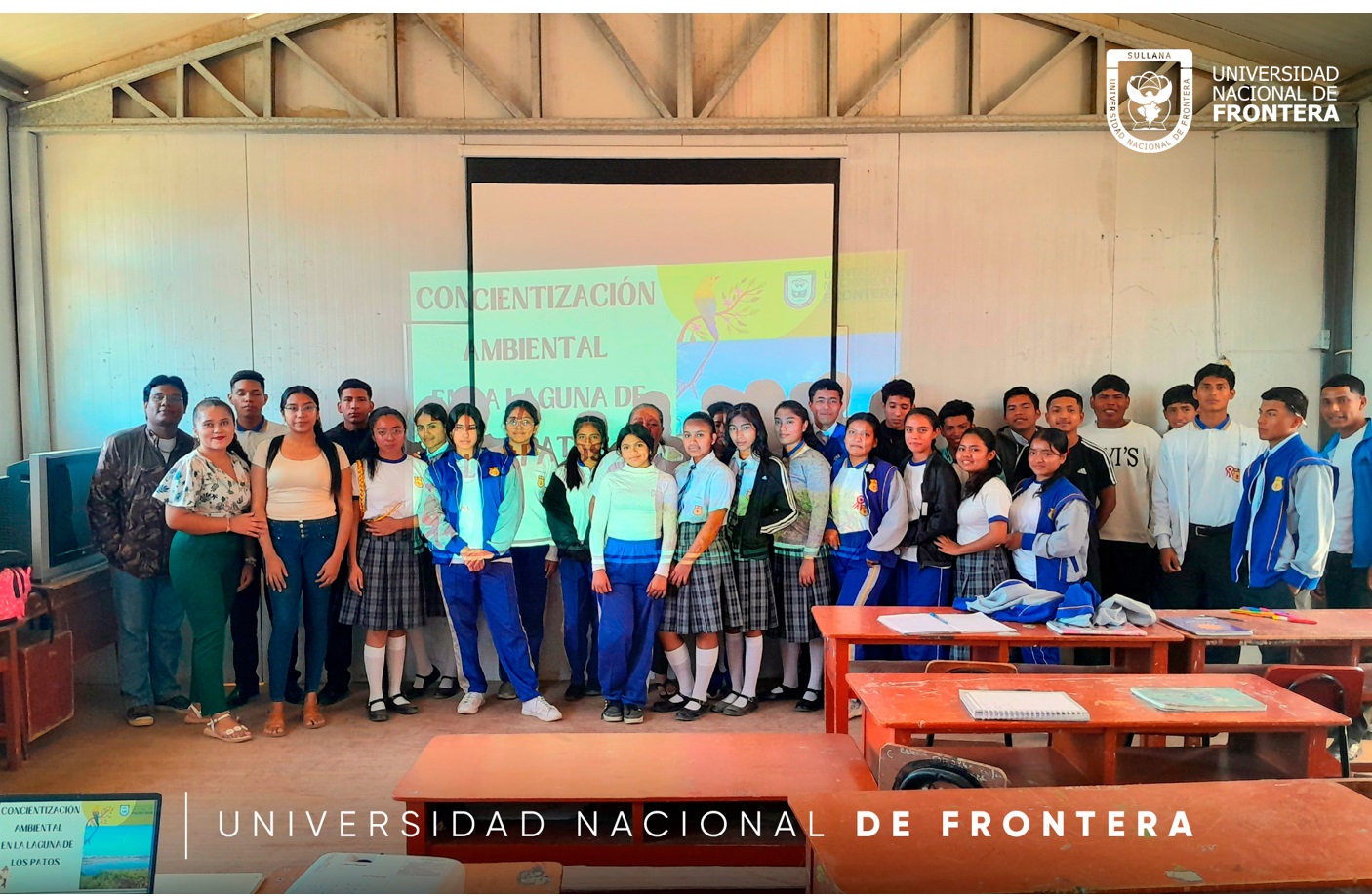 Estudiantes de la Facultad de Ciencias Empresariales y Turismo de la Universidad Nacional de Frontera, llevaron a cabo una jornada en la Laguna de los Patos.