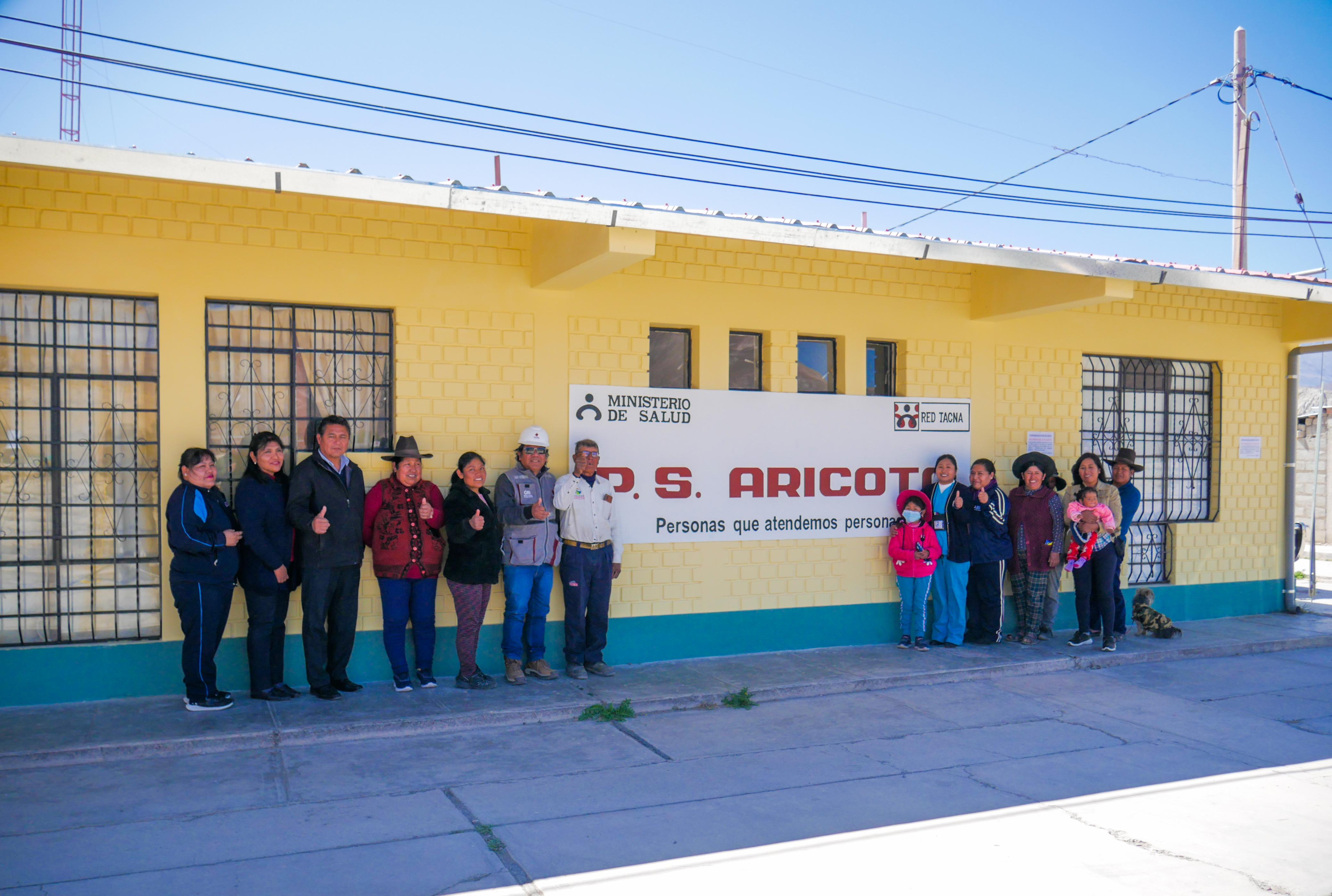 Población de Aricota ya cuenta con un puesto de salud renovado 