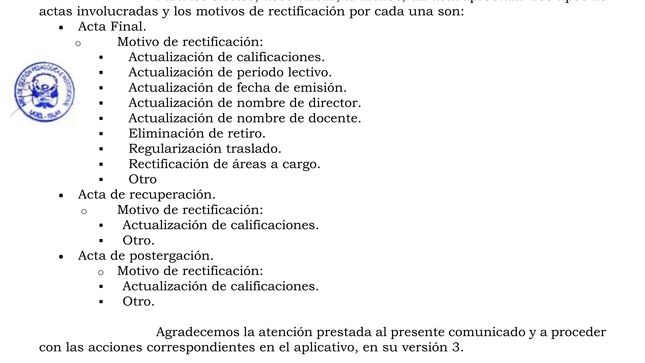 Comunicado N° 045-2024-AGP-UGEL