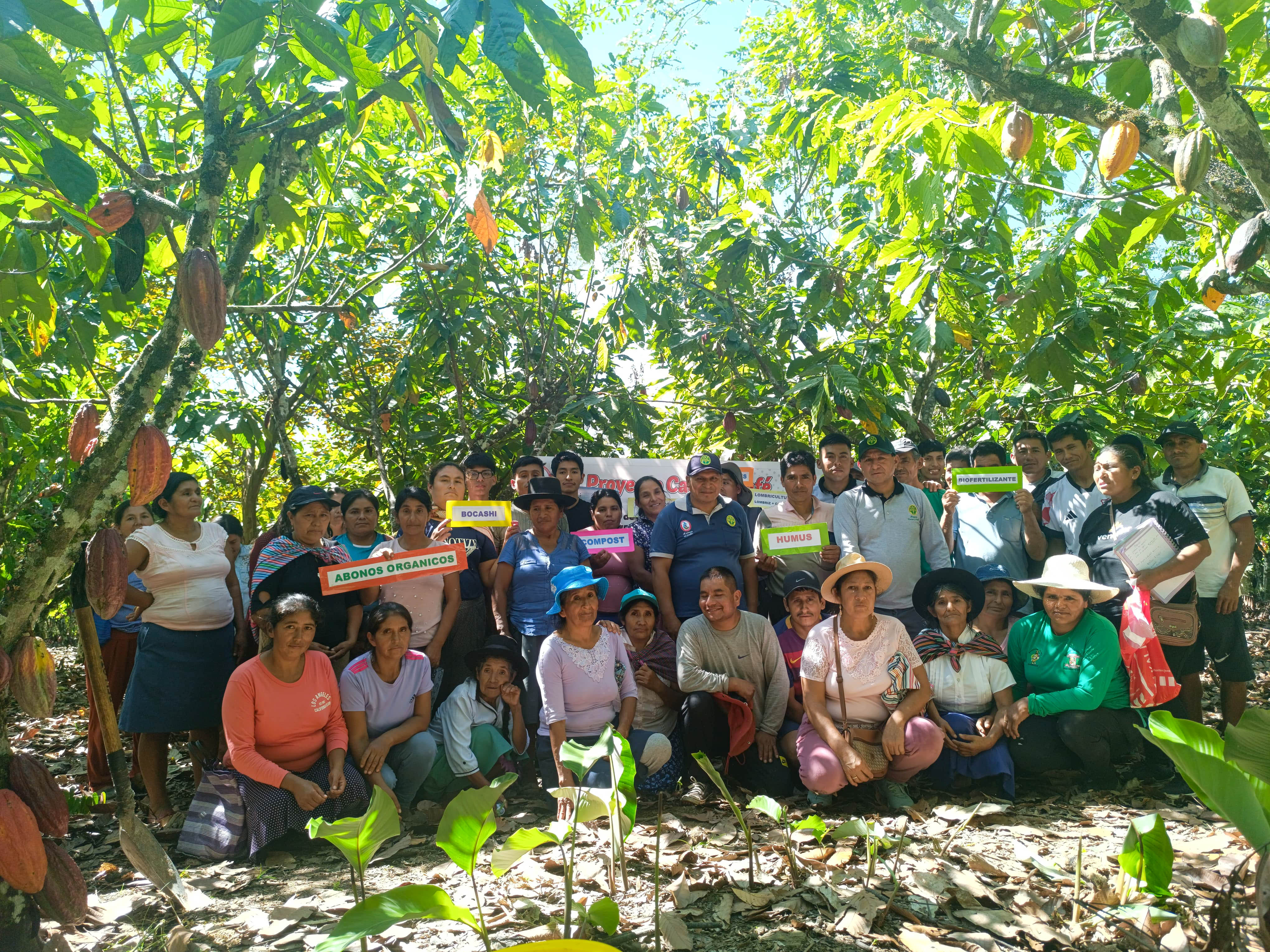 Más de 1000 productores de La Mar y Huanta reciben capacitación en manejo de cacao y café 
