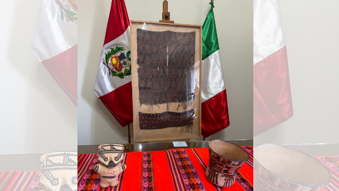 Carabineros de Italia restituyen a la Embajada peruana piezas arqueológicas que pertenecen al Patrimonio Cultural de la Nación