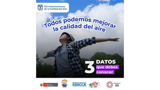 "Aire puro, vida segura" en el marco del día Interamericano de la calidad del aire.