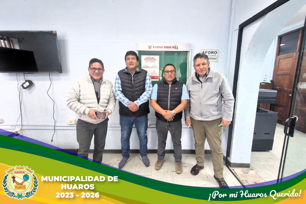 Reunión con FONCODES: Avances y beneficios para Huaros