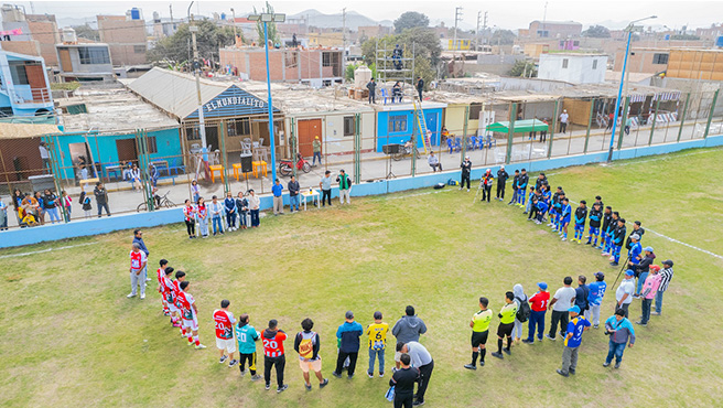 Alcalde apertura campeonato deportivo "El Mundialito"