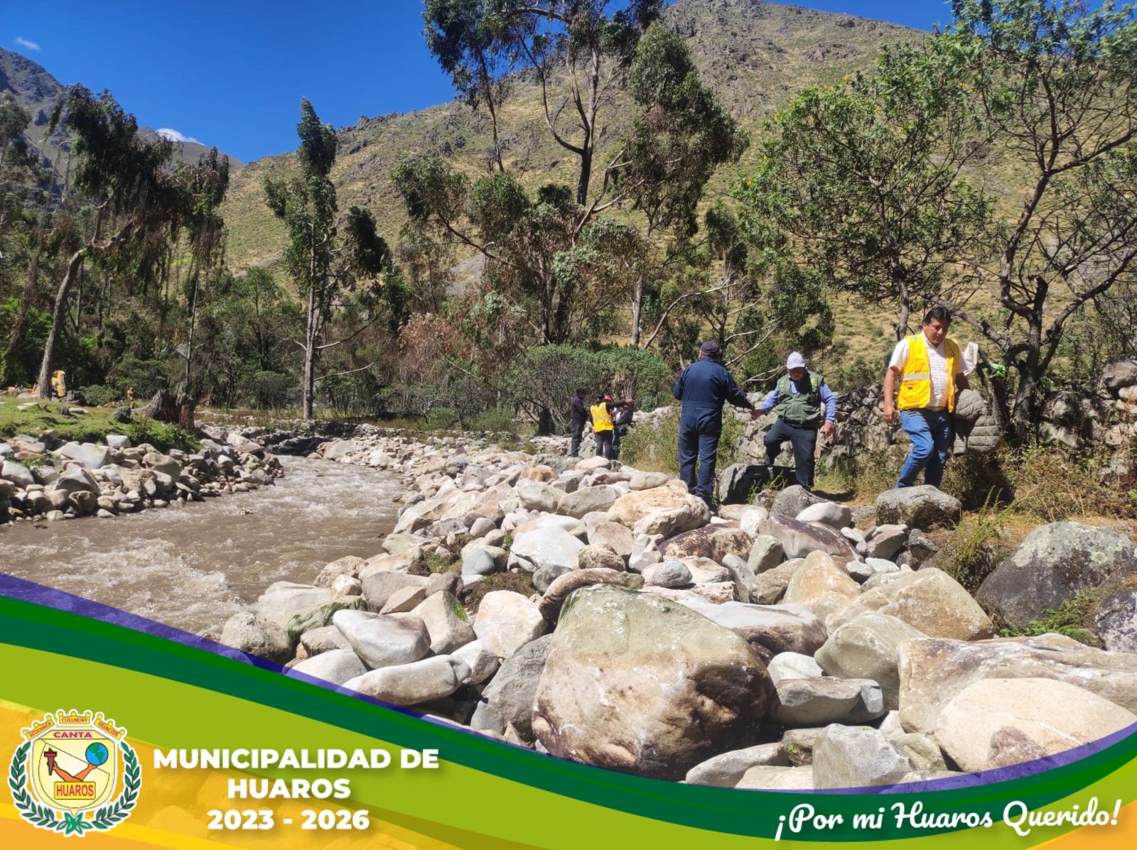Trabajos de Descolmatación en el Distrito de Huaros