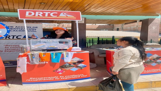 DRTC impulsa la seguridad vial en el distrito de Jangas