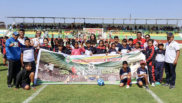 Imagen de inauguración de Campeonato Inter escolar.