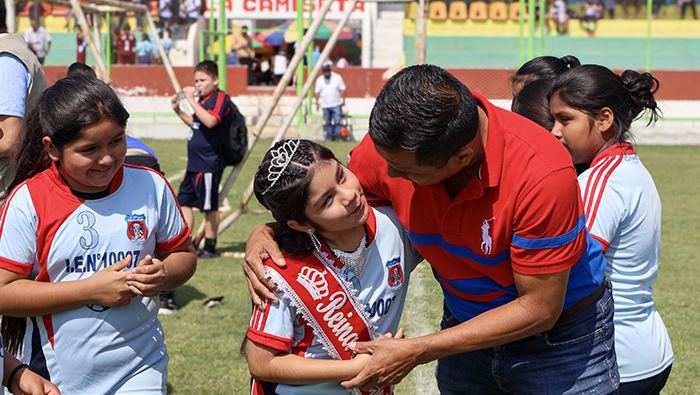 Imagen de inauguración de Campeonato Inter escolar.