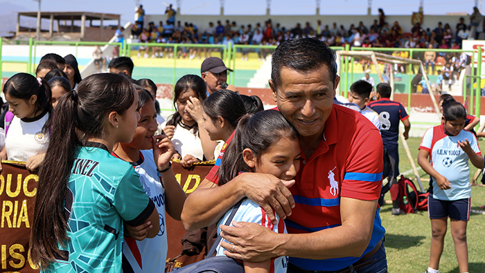 Imagen de inauguración de Campeonato Inter escolar.